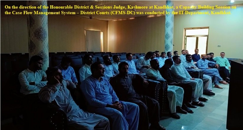 Capacity building session on CFMS-DC, IT Department